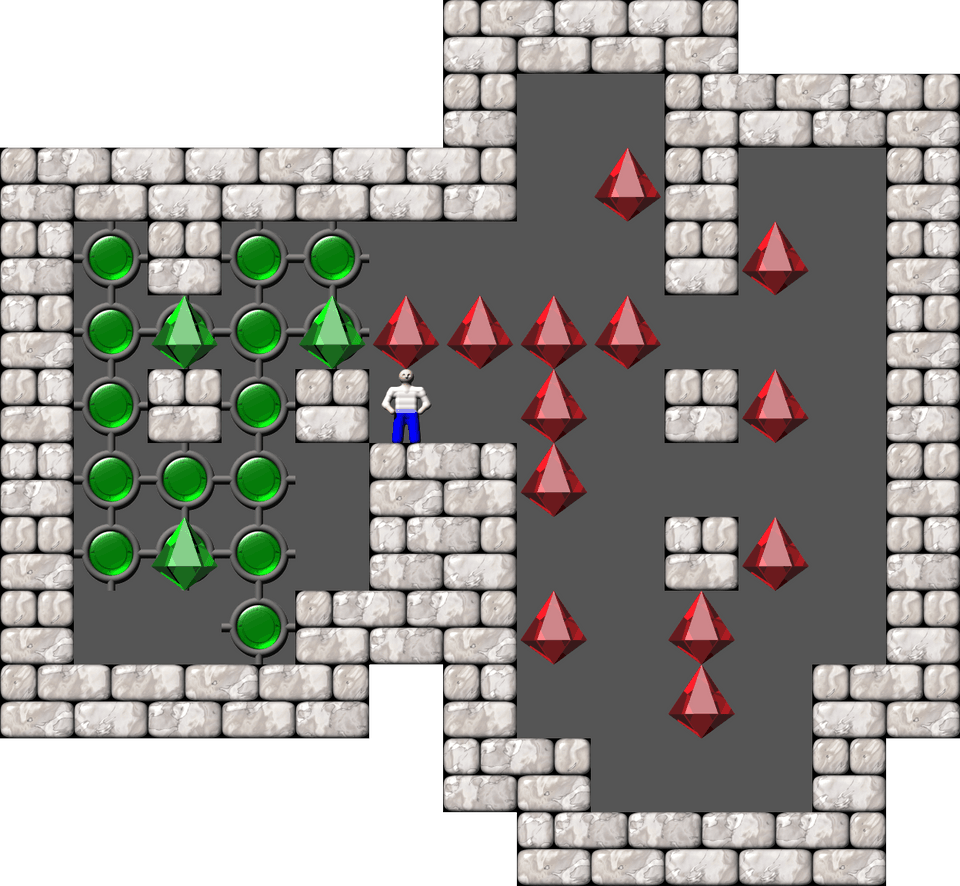 Sokoban Kevin B. Reilly Arranged level 8